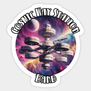 Cosmic Way Station Band Logo Sticker